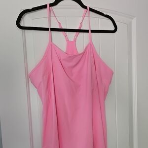 All in Motion Pink Asymmetrical Camisole Mini Dress